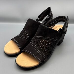 Clarks Collection Emily2 Mist Block Heel Sandals